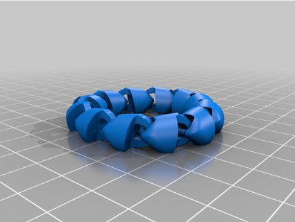 articulated chain fidget loop - 12 links brieshon 3d print model - Mito3D