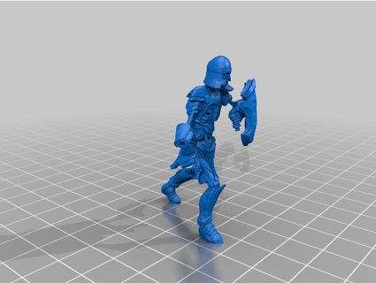 skeletal warrior 3dartguy 3d print model - Mito3D