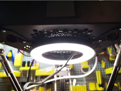 flsun q5 LED anillo soporte cebolla 3d print model - Mito3D