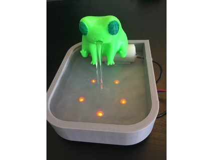 fred frog fountain nicholas 25 3d print model - Mito3D