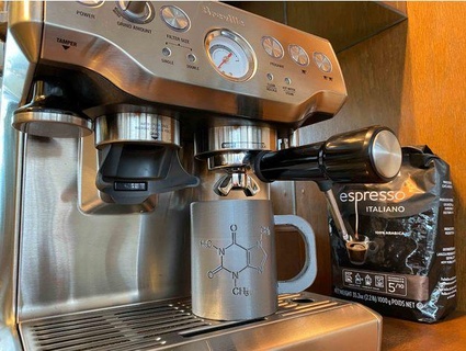 Kahve Kupa kafein molekül oyulmuş cce3dshop 3d print model - Mito3D