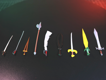 osrs weapons collection mintyfries 3d print model - Mito3D