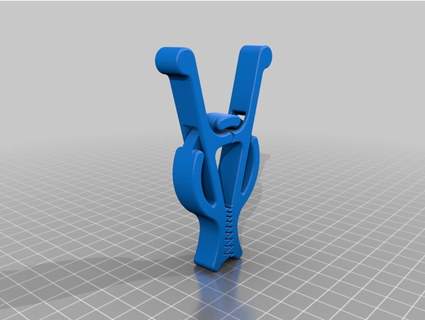 timsah kavrama yonga klips fsüper sinek 3d print model - Mito3D
