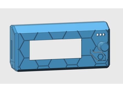 Prusa mk3 altıgen lcd çerçeve İNTERNET SİTESİ sekme 3d print model - Mito3D