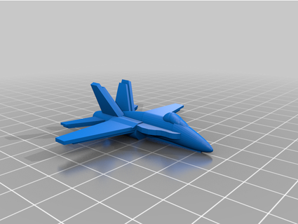 minuscule combattant jet f18 petit garçon 3d print model - Mito3D