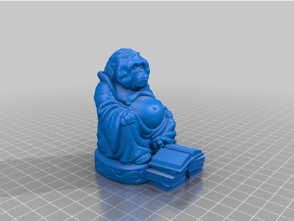 librarian buddha lemmingwrangler 3d print model - Mito3D