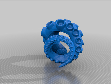 kraken tentacle remix cemons67 3d print model - Mito3D