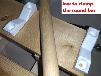 jaw clamp round bar tomyama  3d print model - Mito3D