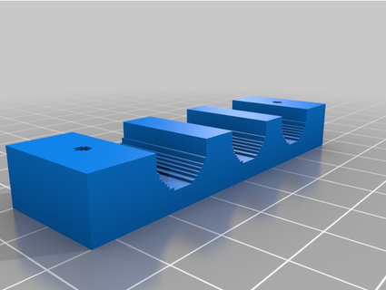 3d barra ethernetcableholder3hole cmugica 3d print model - Mito3D