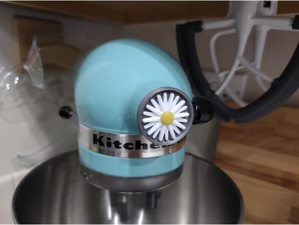 kitchenaid mixer spinning flower llamboladd 3d print model - Mito3D