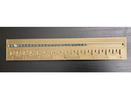 straight bracelet ruler organizer planner 5mm rounded trough tedday 3d print model - Mito3D