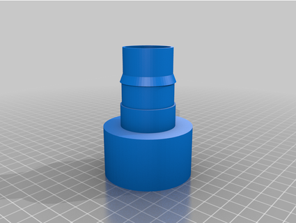 shop vac tubo flessibile adattatore tehphar 3d print model - Mito3D