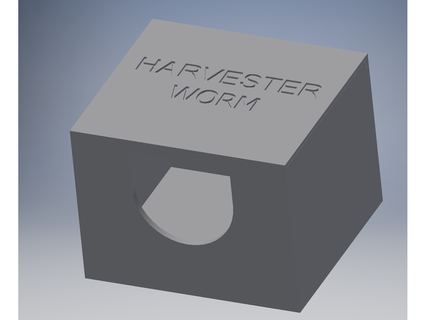 kingdom death harvester worm card box twiggydesigns  3d print model - Mito3D