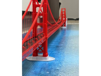 enorm golden Tor Brücke Versuch 3d print model - Mito3D