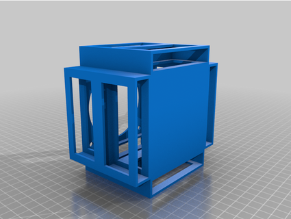 desktop hepa filter unit 8cm fan 8 filters thestrawthatbroke 3d print model - Mito3D