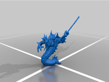 azurite warlord aschlauch 3d print model - Mito3D