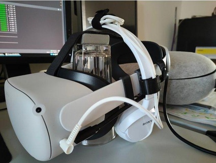 oculus meta quest 2 universal headphone clip miniskipper 3d print model - Mito3D