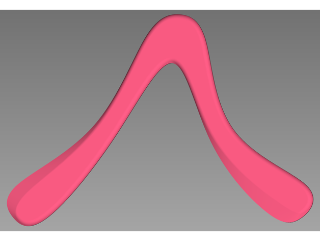 remezclado spline based bumerang freecad articulación 3D print model - Mito3D