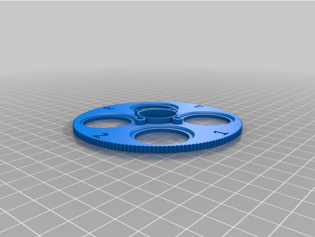 4 fente filtre roue astrobène 3D print model - Mito3D