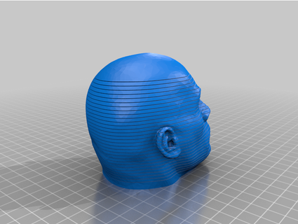 Dwayne slinky Johnson marcheurromshak 3d print model - Mito3D