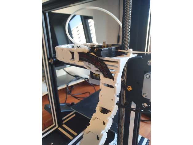Ender 3 v2 Kabel Kette einstellen schlank axis Extruder montieren nico8257 3D print model - Mito3D