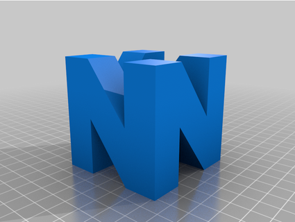 n64 logo megakman96 3d print model - Mito3D