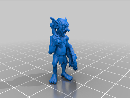 goblin warrior printedencounter  3d print model - Mito3D