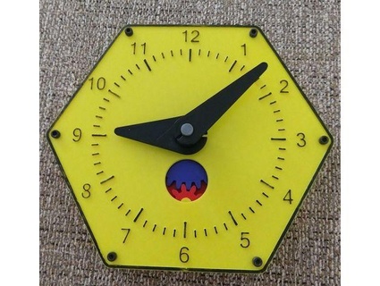 teaching clock 12 hour frankmeckle 3d print model - Mito3D