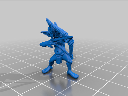 goblin arqueiro encontro impresso 3d print model - Mito3D