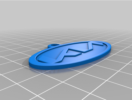 Wagen Logo Schlüsselanhänger kia pvtdbjackson 3d print model - Mito3D