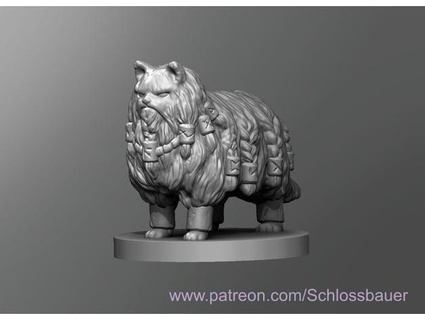 barbarian cat schlossbauer 3d print model - Mito3D
