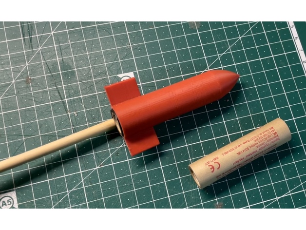 cáscara cohete motor peter metcalfe 3D print model - Mito3D