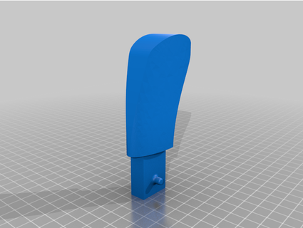 ozito cordless prato falciatrice altezza regolare maniglia stranamente progettato 3d print model - Mito3D