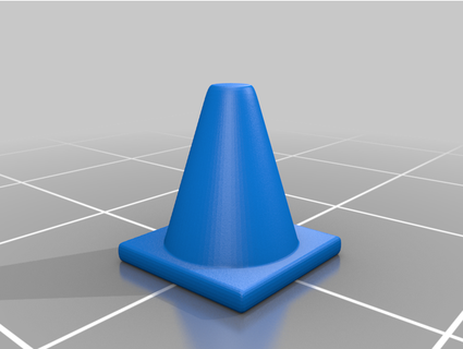 mini traffic cone erickraft 3d print model - Mito3D