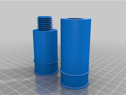 spool bushing threaded axle freestanding filament holder theskyisoutthere 3d print model - Mito3D