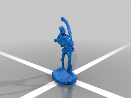 tombeau squelette archers tuyau 3d print model - Mito3D