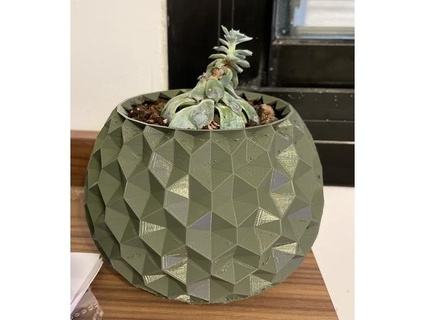 printable geodesic planter jonathanalevi 3d print model - Mito3D
