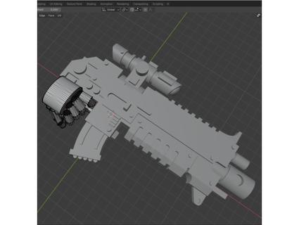 auto bolt rifle super space soldier jamesnorrey 3d print model - Mito3D