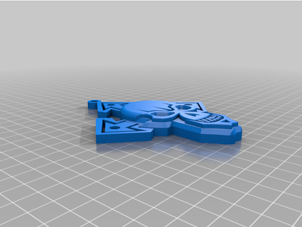skull keychain abhi mittal 3d print model - Mito3D