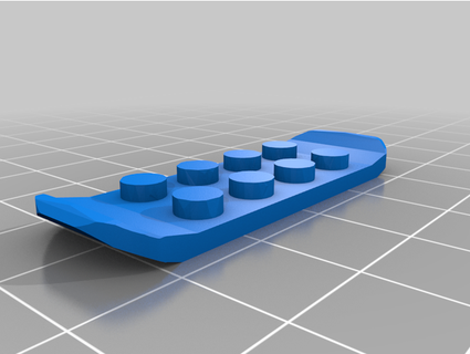Lego snowboard markisoft 3d print model - Mito3D