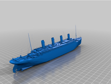rms titanic deltagamma 3d print model - Mito3D