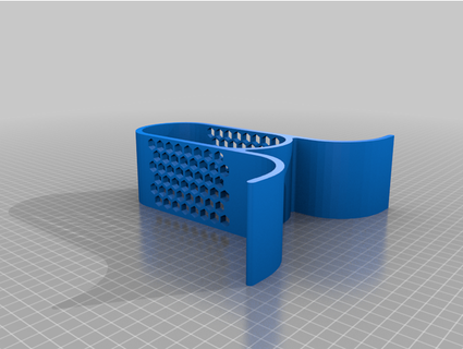 Kopfhörer Stand Hexagon Muster andr3wrulz 3d print model - Mito3D
