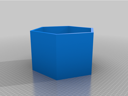 hexagonal wall shelf jakedachef 3d print model - Mito3D