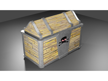 pirate treasure chest deathtourist 3d print model - Mito3D