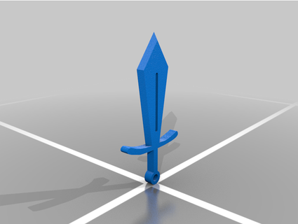 kılıç anahtarlık kentsel Kaz 3d print model - Mito3D