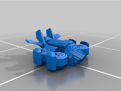 dropship artwolf 3d print model - Mito3D
