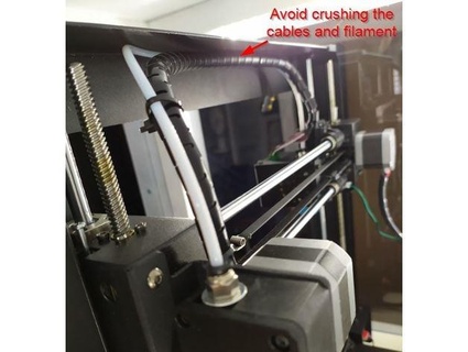 cable & filament guidance avoid crushing upper frame scirobot 3d print model - Mito3D
