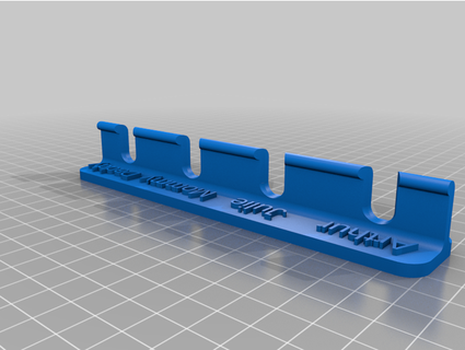 parametric toothbrush holder names epot 3d print model - Mito3D