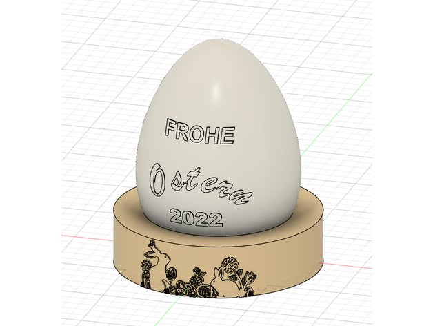 ovos pascoa 2022 feliz Ostern 3D print model - Mito3D