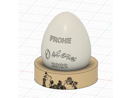 uovo Pasqua 2022 contento ostern 3d print model - Mito3D